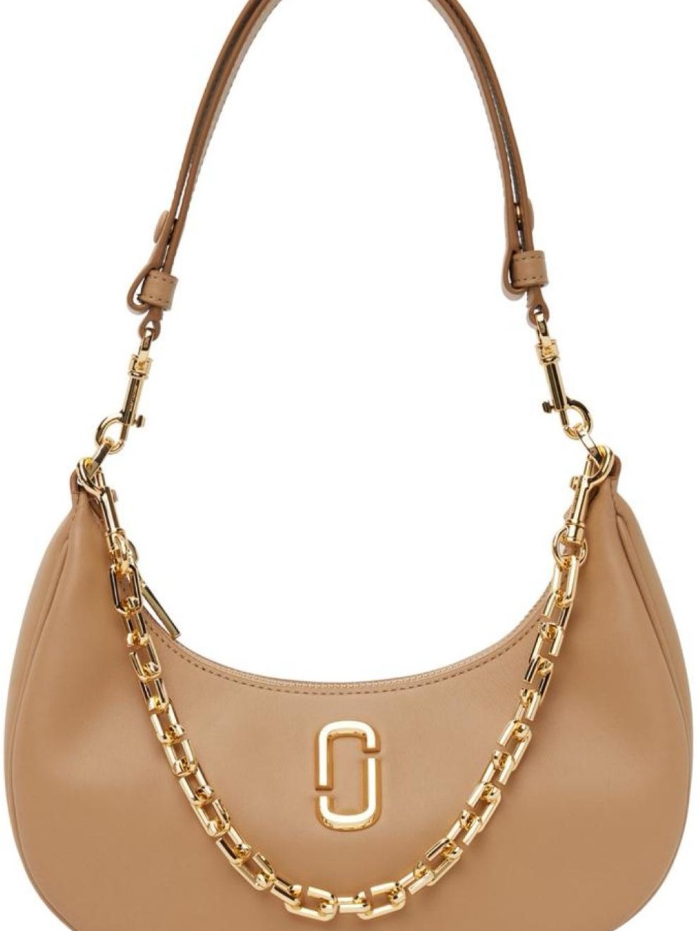 Marc Jacobs Tan Leather Shoulder Bag with Gold Chain - Picture 2 of 13